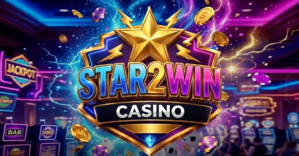 Star 2 Win Casino Sign Up Banner with Welcome Bonus